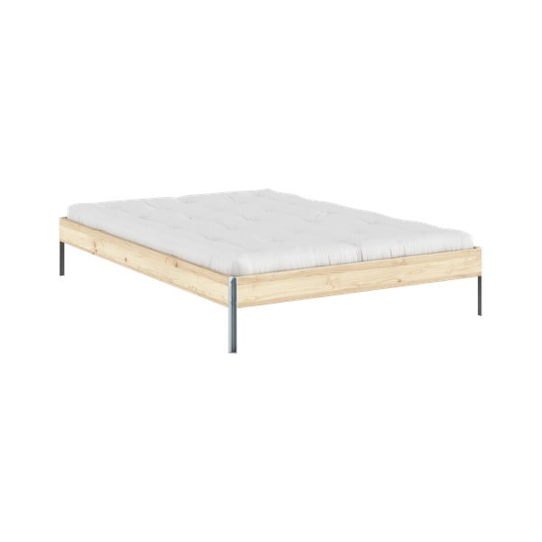 Двойно легло от масивен бор с включена подматрачна рамка в естествен цвят 140x200 cm  Core – Karup Design-image-3