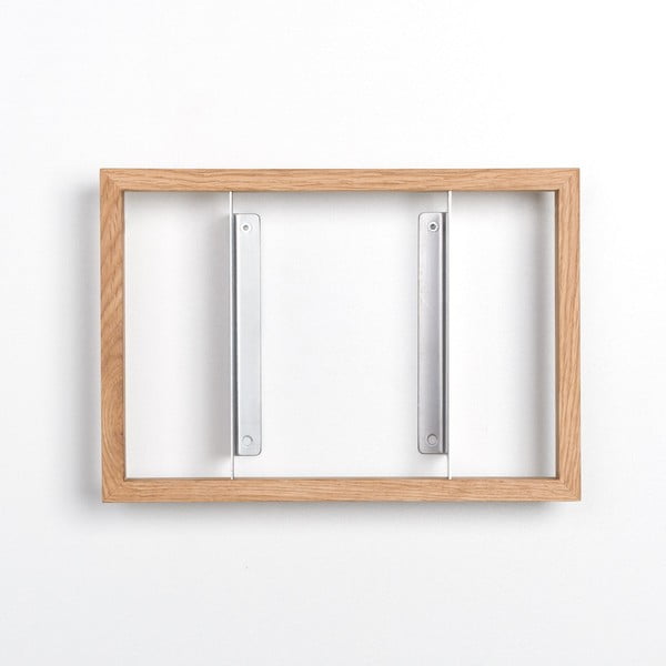 Knižní police z dubového dřeva das kleine b b1, výška 22 cm-image-2