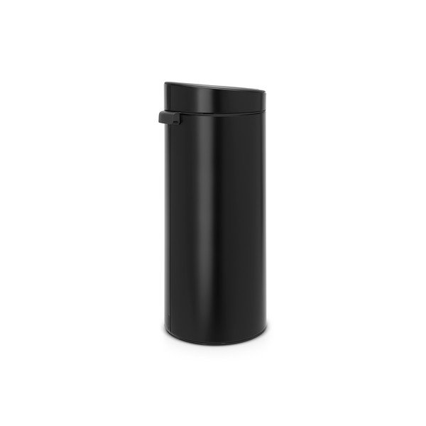 Матово черно стоманено кошче за боклук отваряне с докосване 30 l Touch Bin – Brabantia-image-3