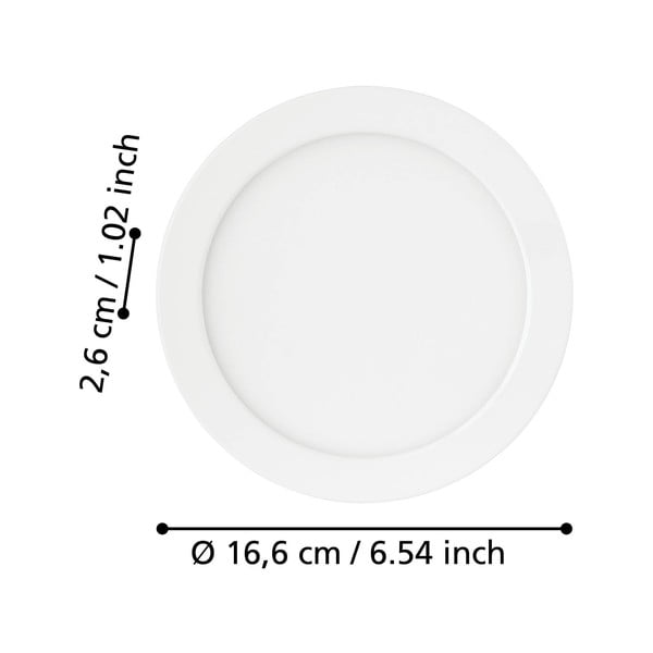 Сиво LED вградено осветление осветително тяло за таван FUEVA 5 – EGLO-image-2