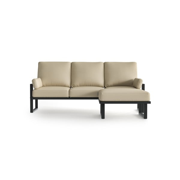 Бежов ъглов диван с подвижна подложка за крака - Marie Claire Home