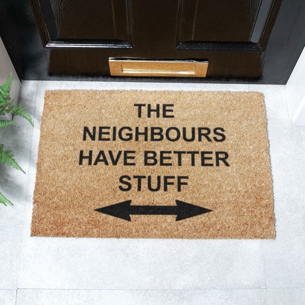 Изтривалка от кокосови влакна 40x60 cm Neighbours Have Better Stuff – Artsy Doormats-image-2