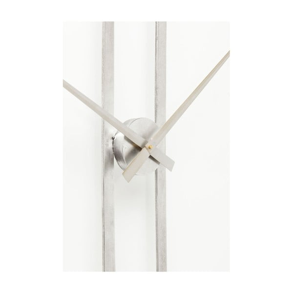Стенен часовник в сребрист клип, диаметър 60 cm - Kare Design-image-2