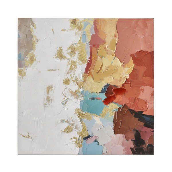 Печатна/с ръчно рисувани елементи върху платно картина 80x80 cm Crown – Bizzotto