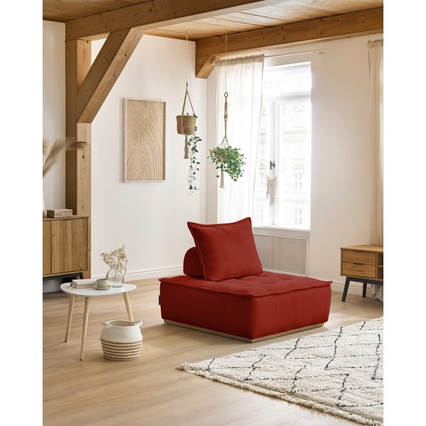 Шенилово кресло в тухлен цвят Elisa – Bobochic Paris-image-1