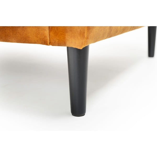 Жълт кадифен диван 153 cm Adagio - Scandic-image-4