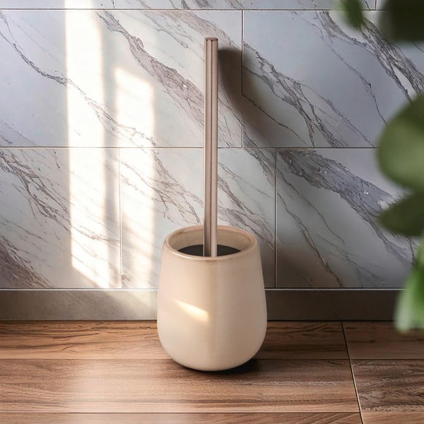 Бежова керамична четка за тоалетна Sirmione – Wenko-image-1