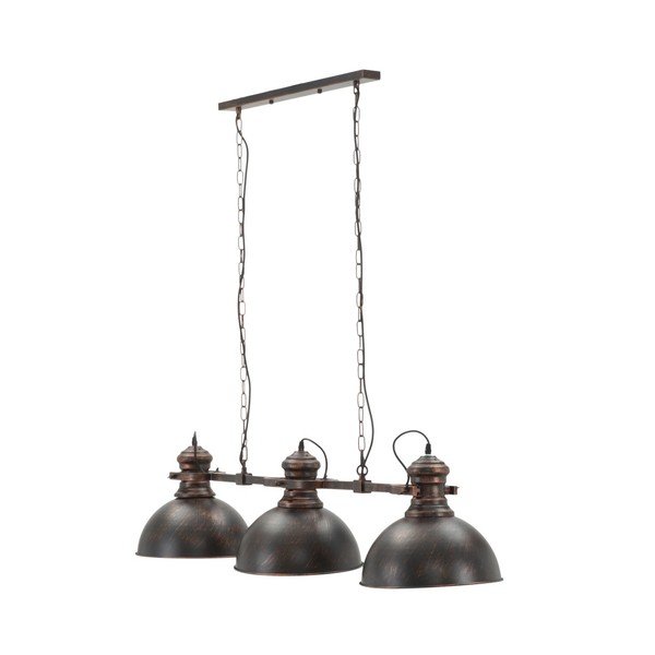 Черна висяща лампа с 3 абажура Индустрия - Mauro Ferretti-image-2