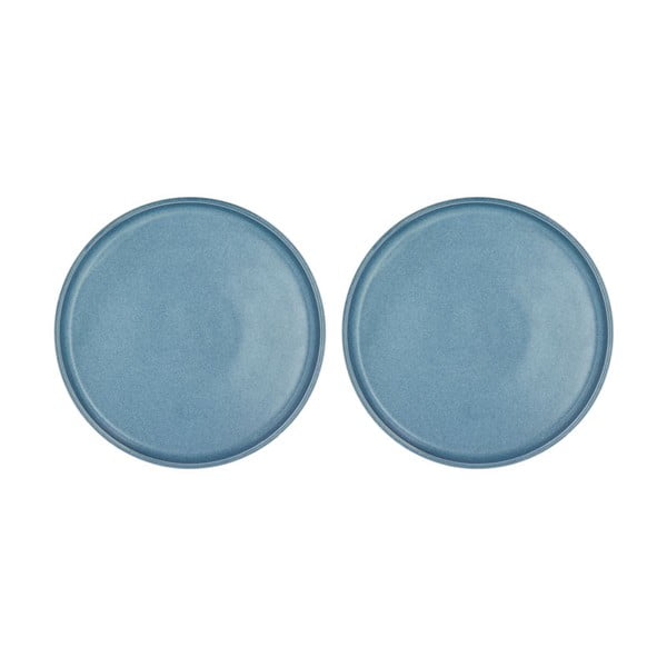 Сини порцеланови десертни чинии в комплект от 2 бр. ø 20,8 см Fjord - Villa Collection