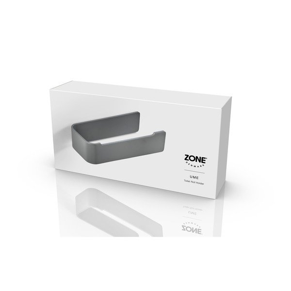 Сив стенен метален държач за тоалетна хартия Ume – Zone-image-2