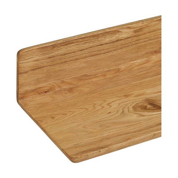 Стенен рафт от масивен дъб в светло естествен цвят 60 cm Salina – House Nordic-image-4