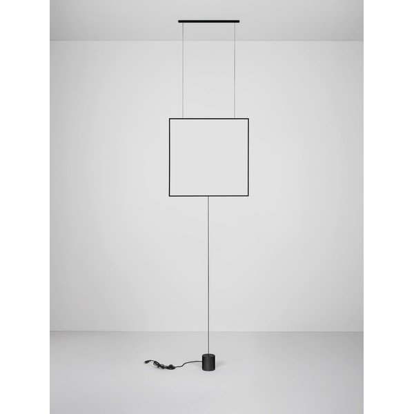 Матово черно метална LED подова лампа (височина 392 cm) Dahlia – Nova Luce-image-4