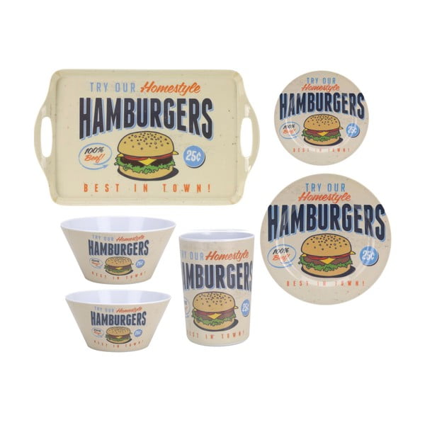 Комплект съдове за готвене за къмпинг Hamburgers, 6 бр. - Postershop