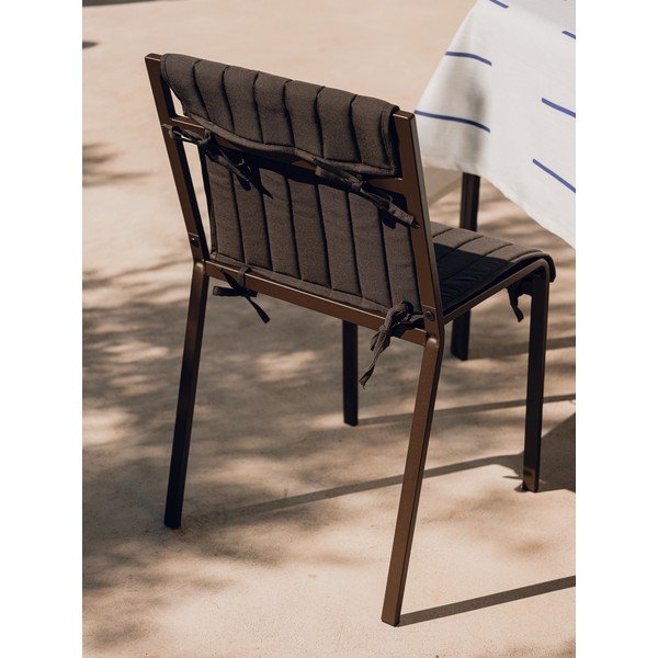 Тъмнокафяв градински стол метален Oto – noo.ma-image-4