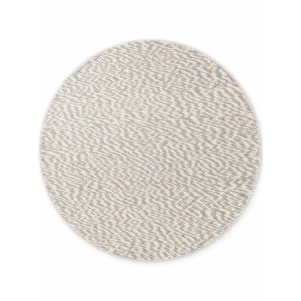 Светлосив/кремав ръчно изработен вълнен кръгъл килим ø 160 cm Lyon Beans – Elle Decoration-image-4
