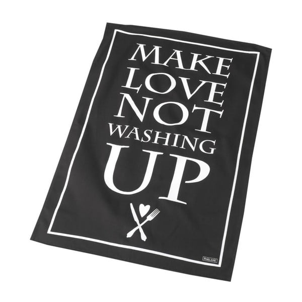 Utěrka Make Love Not Washing Up, 46x72 cm