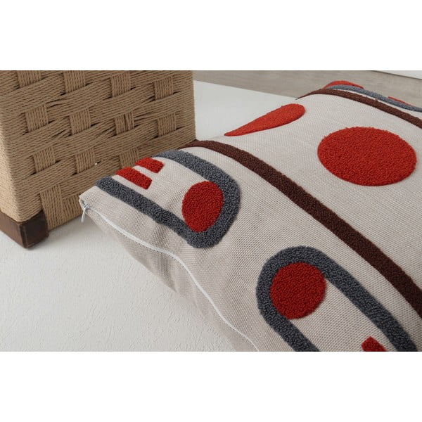 Ленена калъфка за възглавница 43x43 cm Geometrik – Mioli Decor-image-4