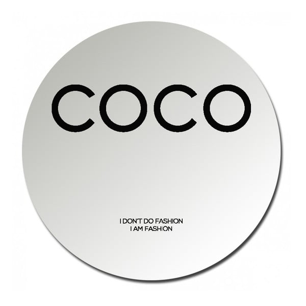 Кръгло огледало Coco Chanel, ø 25 cm - Velvet Atelier
