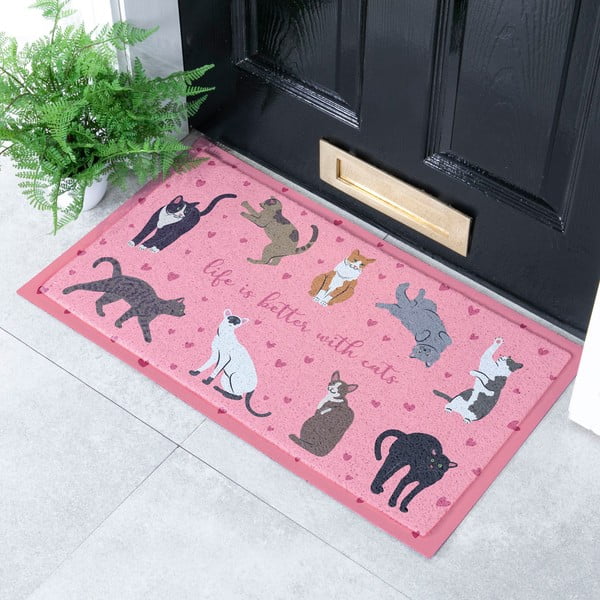 Изтривалка 40x70 cm Life Is Better With Cats – Artsy Doormats-image-1