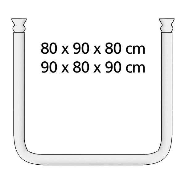 Черна универсална ъглова пръчка за душ завеса Черна, ø 2 cm - Wenko-image-4