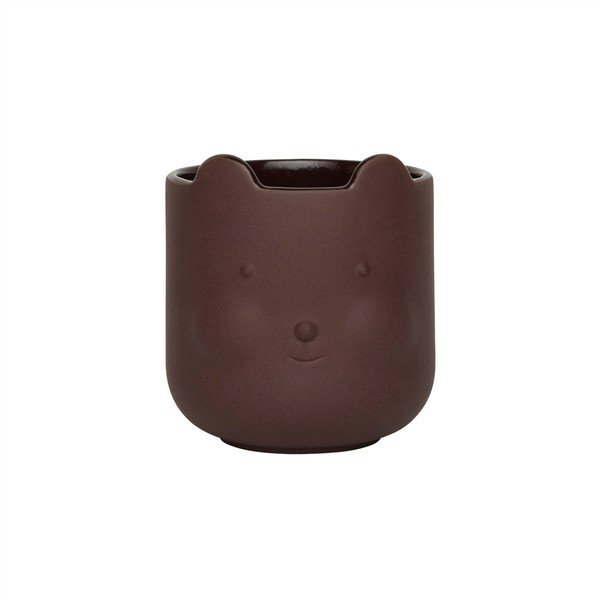 Теракотено ръчно изработено покритие за кашпа ø 9 cm Bear – OYOY Mini