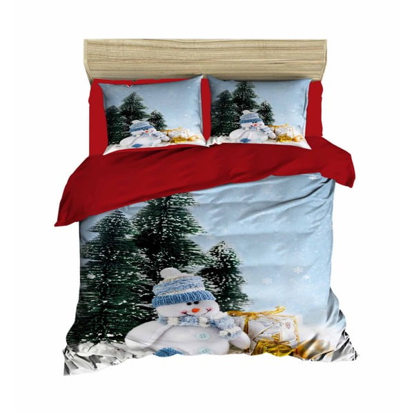 Коледно спално бельо за двойно легло с чаршаф Каролина, 160 x 220 cm - Mijolnir