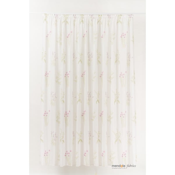 Бяла завеса 140x260 cm Godiva - Mendola Fabrics