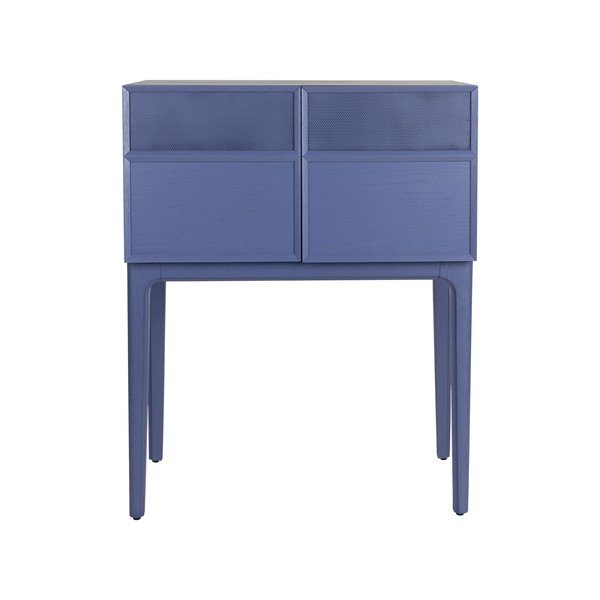 Син скрин от декор от дъб  80x100x45 cm June – Zuiver