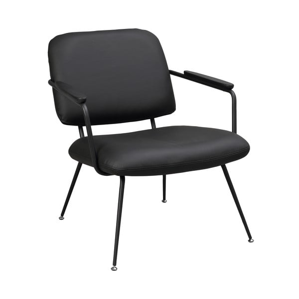 Кресло от черна кожа Prescott - Rowico