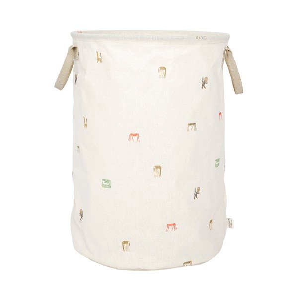 Кремава текстилна детска кошница за играчки ø 54x38 cm Moira – OYOY Mini