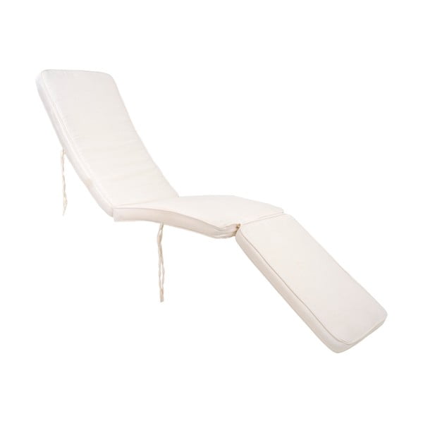 Бяла памучна възглавница за седалка за открит шезлонг Arrecife - House Nordic