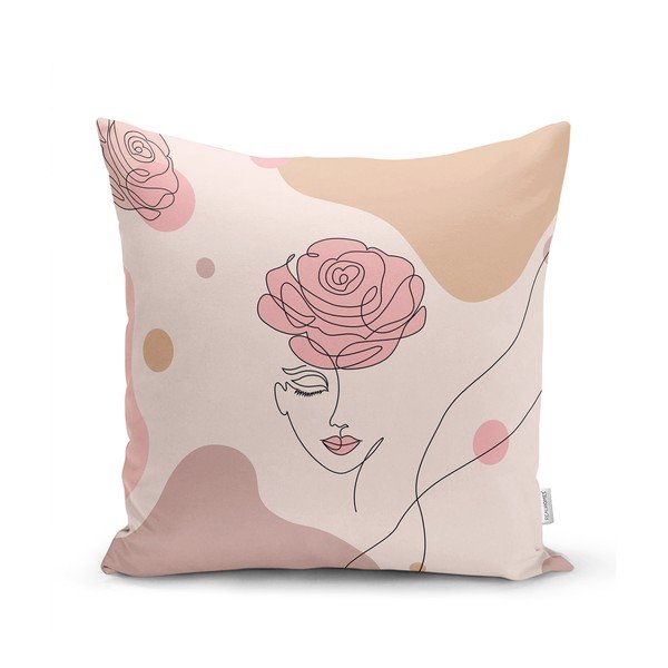 Комплект от 4 декоративни калъфки за възглавници Draw Art Women, 45 x 45 cm - Minimalist Cushion Covers-image-4