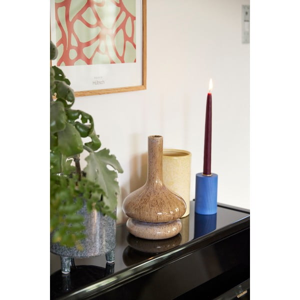 Бежова керамична ваза Sand, височина 24 cm - Hübsch-image-1