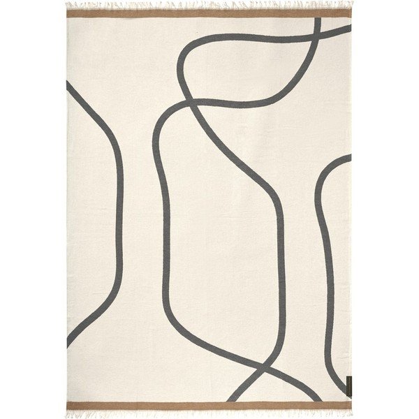 Кремаво одеяло 130x175 cm Shadow  – Mette Ditmer Denmark