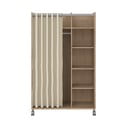 Гардероб в дъбов декор в бяло и бежово 100x160 cm Kit - Tvilum