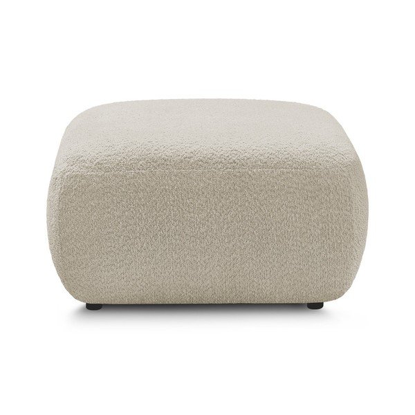 Бежова табуретка  от прежда с примки от букле Montaigne – Bobochic Paris