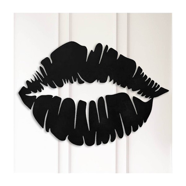 Черна декорация за стена Lips - Unknown