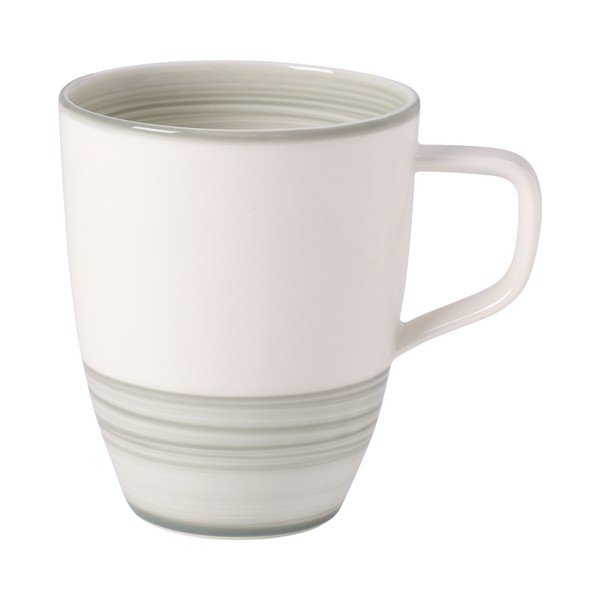 Bílo-zelený porcelánový hrnek Villeroy & Boch Artesano Nature, 0,38 l