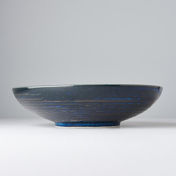 Синя керамична купа за сервиране Swirl, ø 28 cm Copper - MIJ-image-1