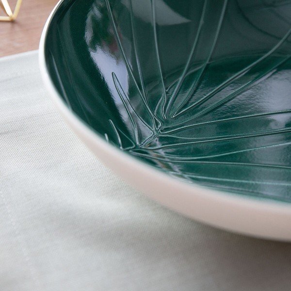 Порцеланова чиния за сервиране от бял и зелен порцелан Villeroy & Boch Leaf, ⌀ 26 cm it's my match - Villeroy&Boch-image-4