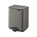 Сиво стоманено кошче за боклук с педал 7 l Bo – Brabantia