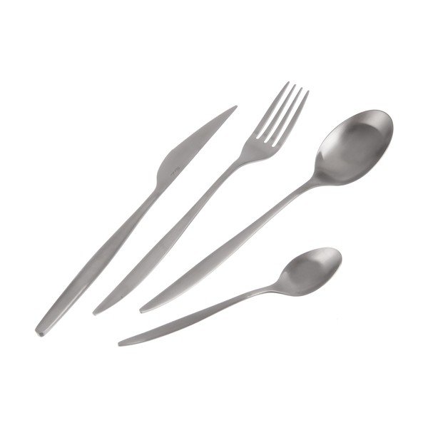 Прибори за хранене от неръждаема стомана в сребрист цвят 24 бр. – Orion