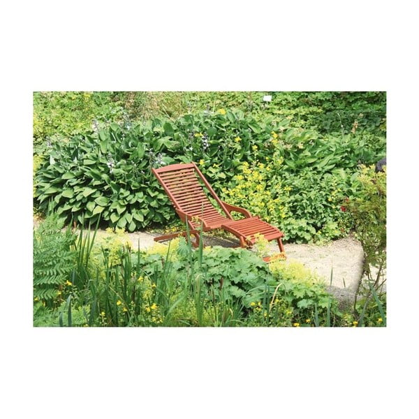 Градински сгъваем шезлонг от евкалиптова дървесина ADDU Alaska - Garden Pleasure-image-1