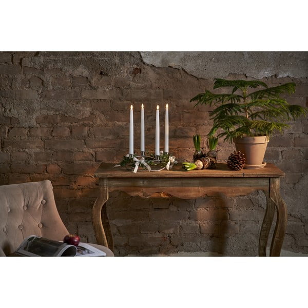 Комплект от 4 бели LED восъчни свещи, височина 28,5 см Flamme - Star Trading-image-3