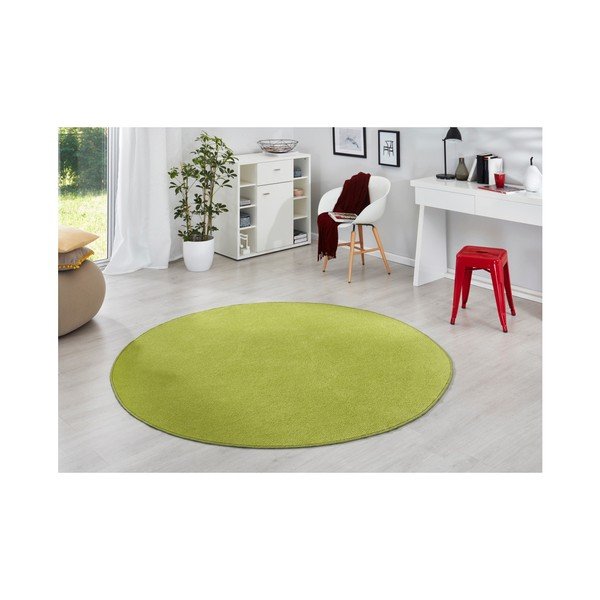 Зелен килим , ⌀ 200 cm - Hanse Home-image-3