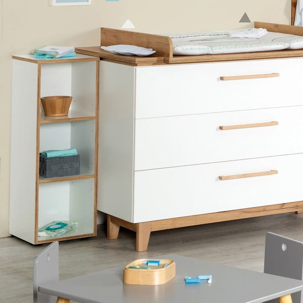 Бял детски шкаф за книги 30x91 cm Finn - Roba-image-1