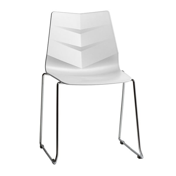 Комплект от 4 бели трапезни стола Сара - Marckeric