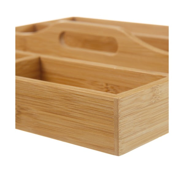 Бамбуков органайзер за прибори за хранене , 31 x 31 cm - Casa Selección-image-2