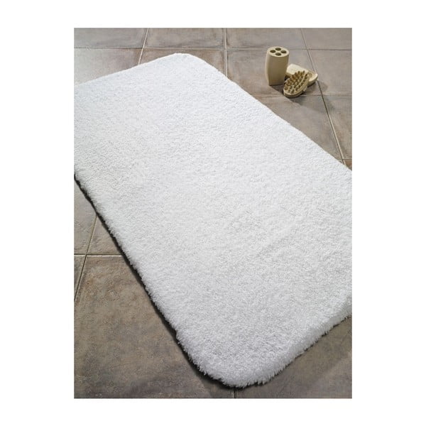 Бяла постелка за баня Confetti Bathmats Organic 1500, 60 x 90 cm - Foutastic