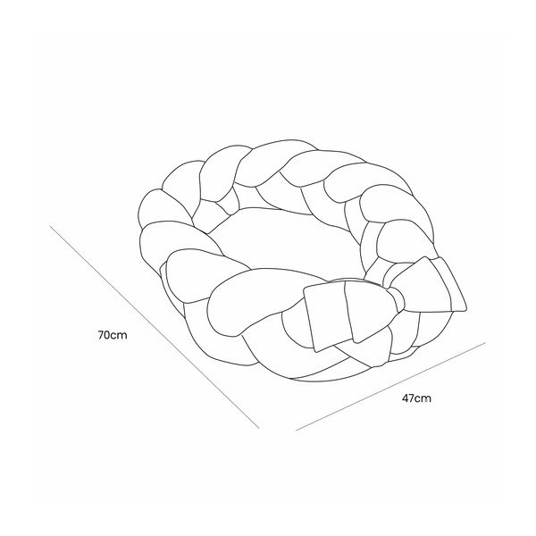 Бяло гнездо за бебе 47x70 cm – Meowbaby-image-3